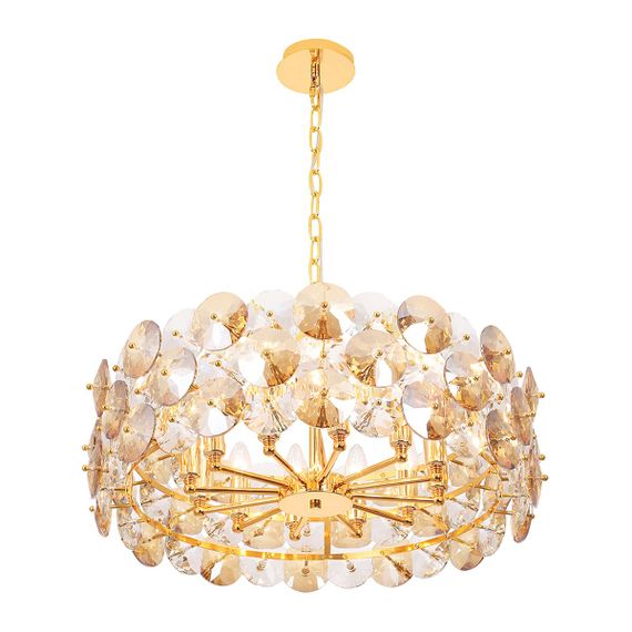 Подвесная люстра Crystal Lux Crystal SP12 Chrome SP12 Gold