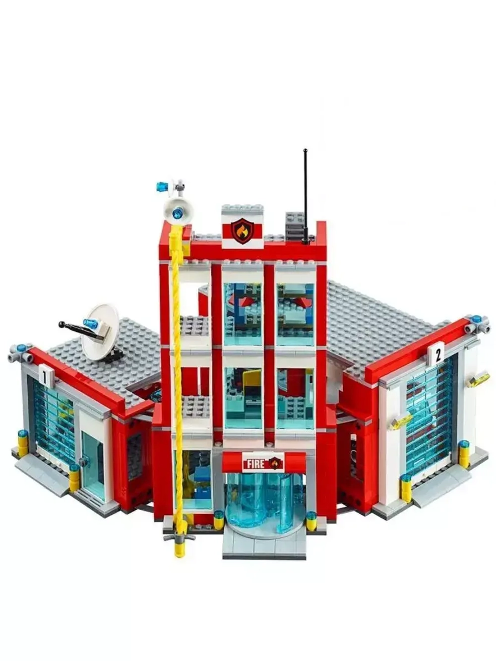 Конструктор Сити Пожарная часть 1213 деталей