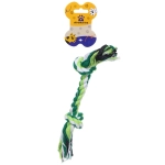 Игрушка - канат для собак мелких и средних пород «ПОЙГРАЙКА», цвет зелёный, 25см / 50гр (лейбл)✦