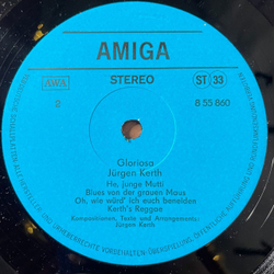 Винтажная виниловая пластинка LP Jurgen Kerth Gloriosa (ГДР 1982)