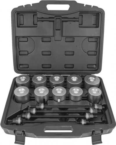 APPS24 Инструмент универсальный для замены сайлентблоков в наборе, 44-82 мм, 24 предмета