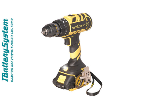 Аккумуляторный ударный шуруповерт Hanskonner HCD1865I