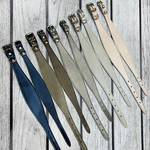 9308 Ошейник кожаный "Перламутр" / PREMIUM