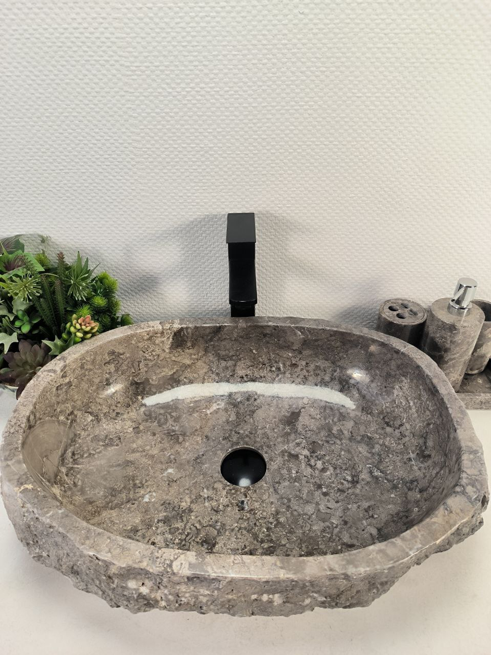Раковина из мрамора Erozy Grey EM-65097 59*41*15 0888