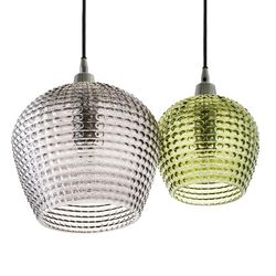 Светильник подвесной каскадный Aurora, Ø40 см, зеленый/серый