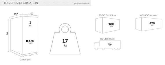 Пластиковый стол Sky Ø105 см, белый