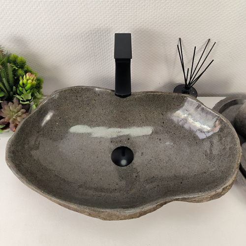 Раковина из речного камня RS-64883 60*37*15 0862