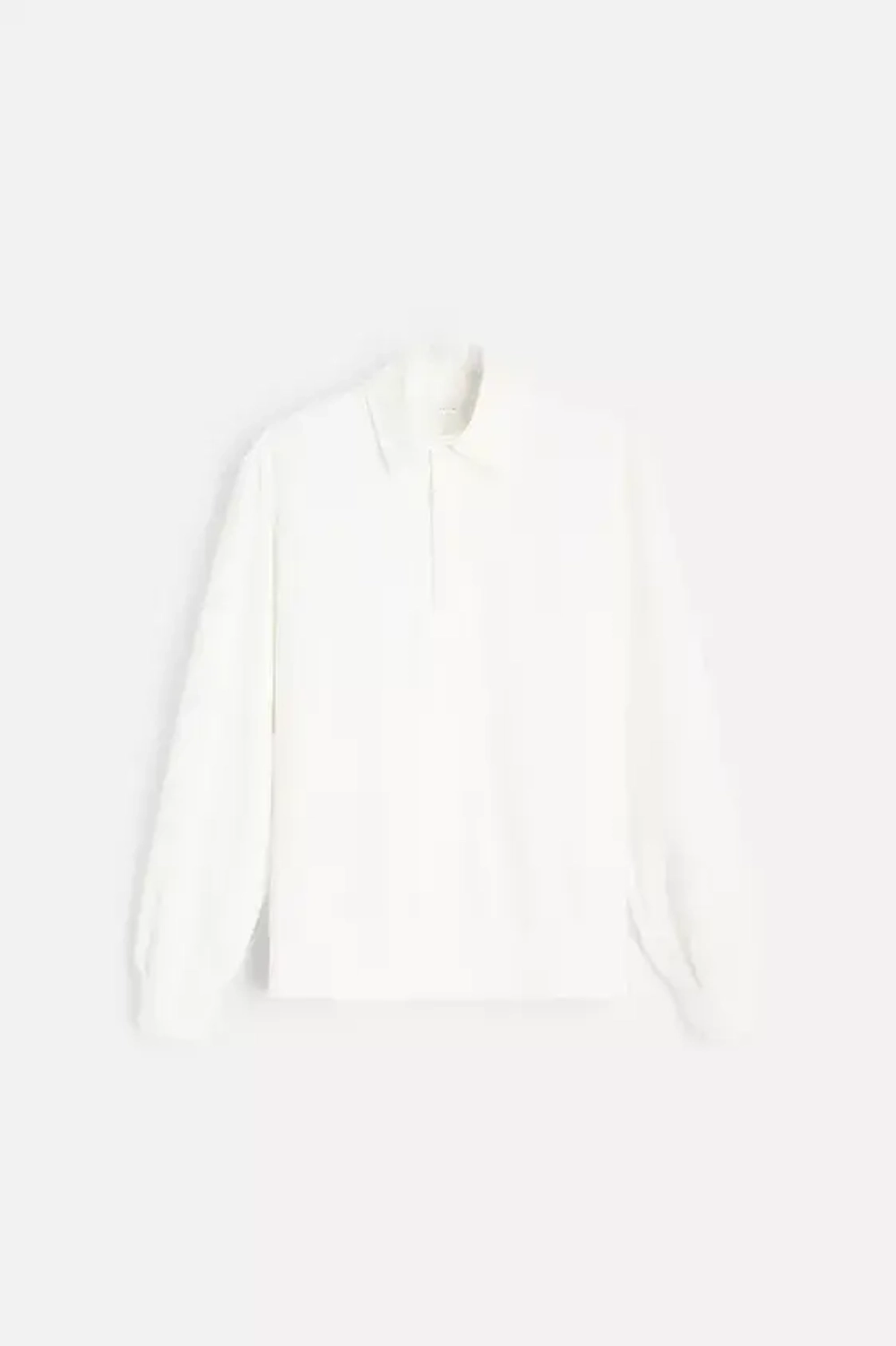 ZARA ТОЛСТОВКА ПОЛО, ЖЕЛТОВАТО-БЕЛЫЙ