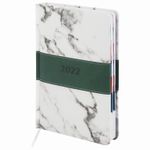 Ежедневник датированный 2022 А5 148х218 мм GALANT "Athens", под кожу, зеленый, 112942