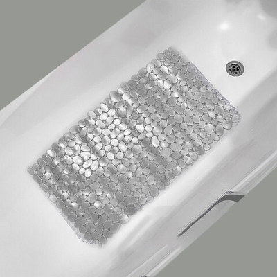 Коврик для ванной SPA Камушки 70*36см (серебро)