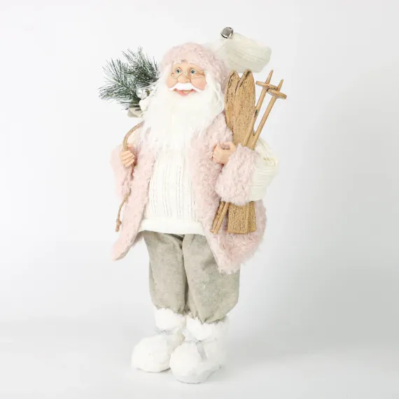 Дед Мороз Дворцовый в розовой шубке 30 см., ЕлкиТорг (ZS-S-21835-12)