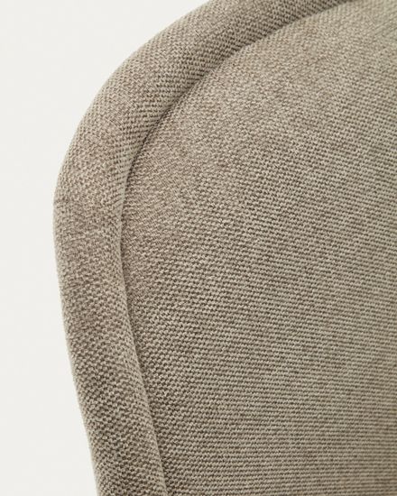 Aimin Стул из коричневой синели с черными стальными ножками Испания La Forma