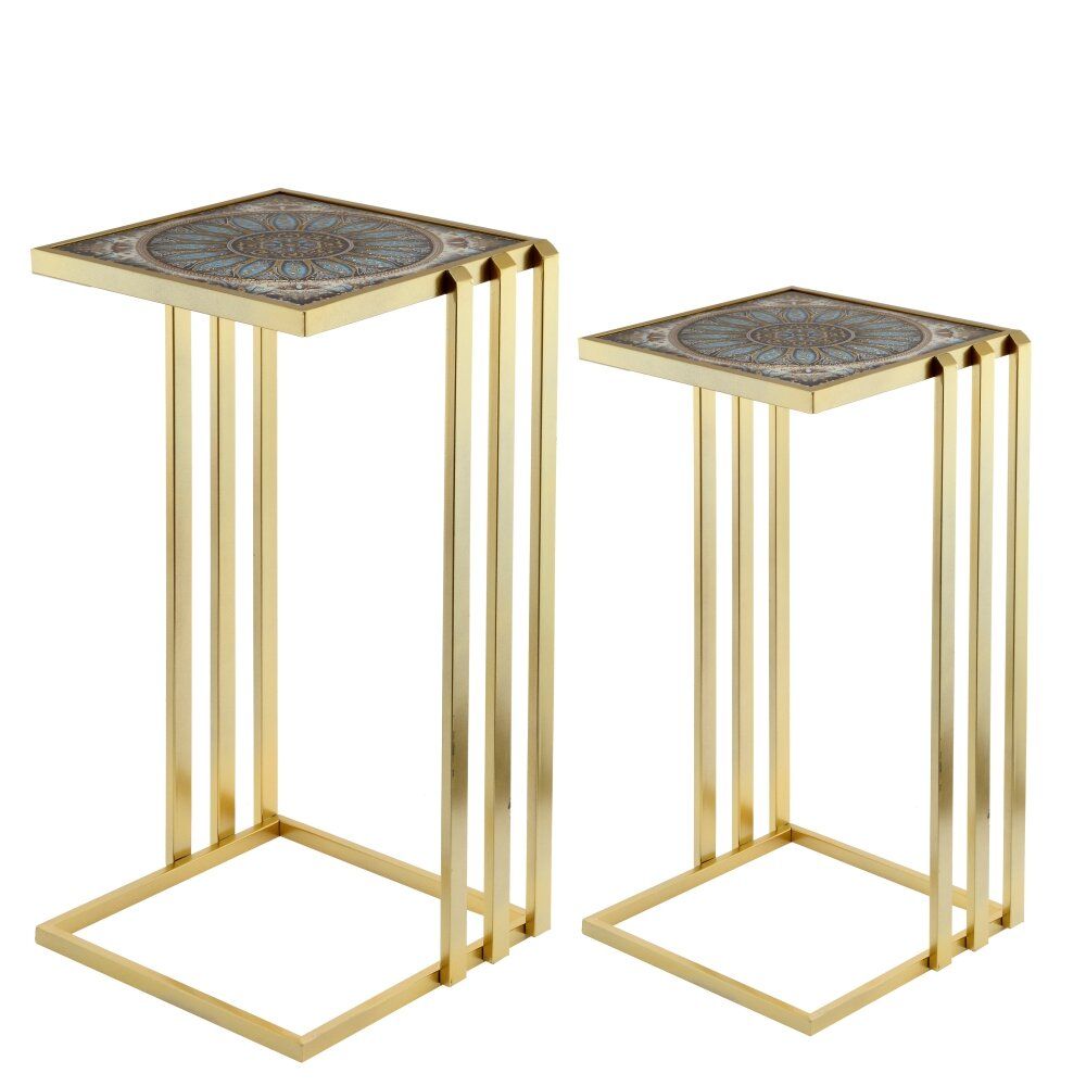 GAEM Набор из 2-х столов декоративных, L29/34 W27/32 H57,5/66 см