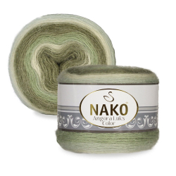 Пряжа Angora Luks Color, 150г, 810м, 80%акрил,15%шерсть, 5%мохер (цена за 1шт)