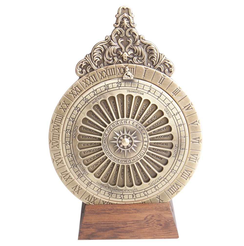 Лунный календарь 16.2см Hemisferium Lunar Calendar/Tidal Abacus бронза