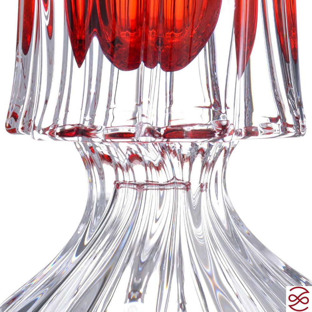 Ваза для цветов Aurum Crystal Plantica 40 см Red