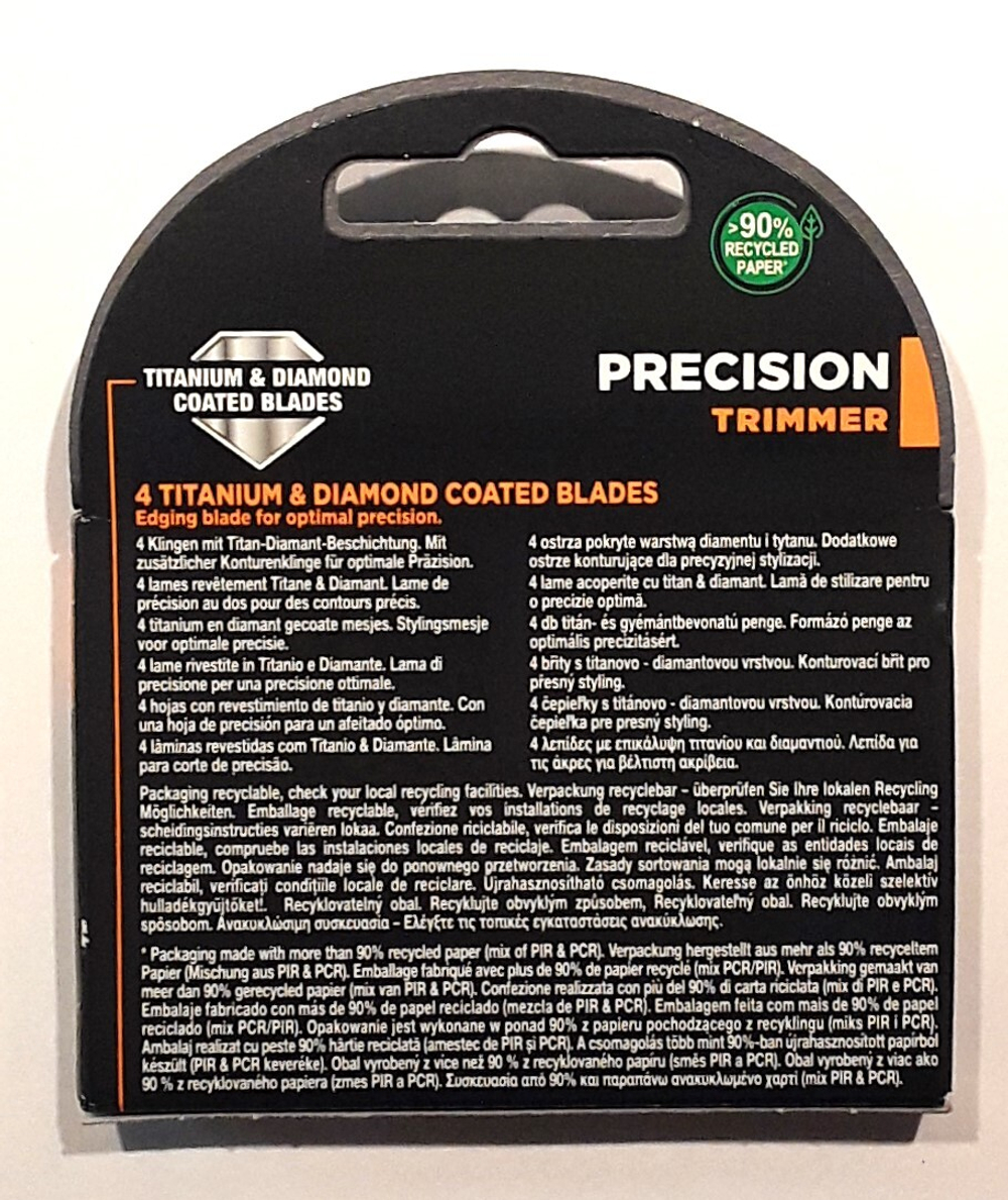 Wilkinson Sword кассеты Quattro Titanium Precision Trimmer 4шт