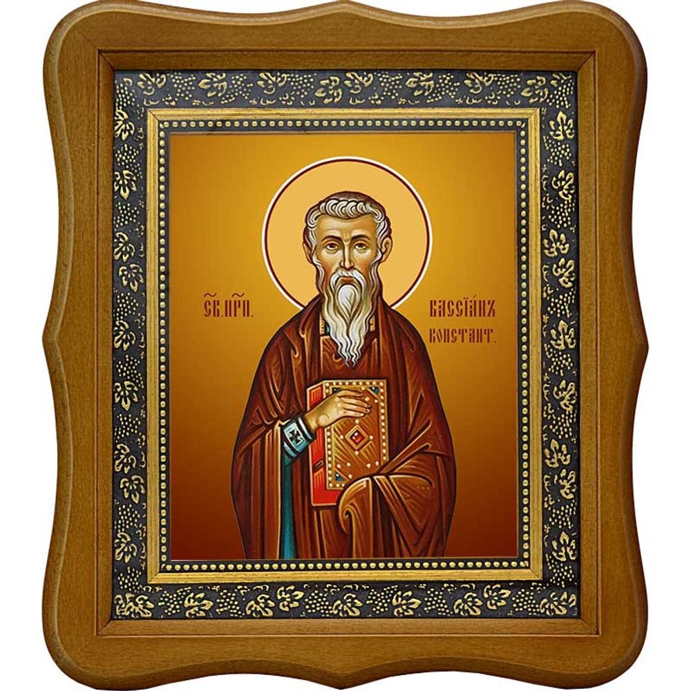 Вассиан (Василий) Константинопольский, преподобный игумен. Икона на холсте.