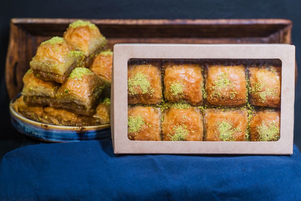 Пахлава Каре с фисташкой, Efeler baklava, 500 гр