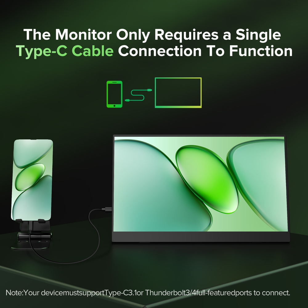 15.6" Портативный игровой монитор UPERFECT Uplays-T05 1920x1080, 60 Гц, IPS