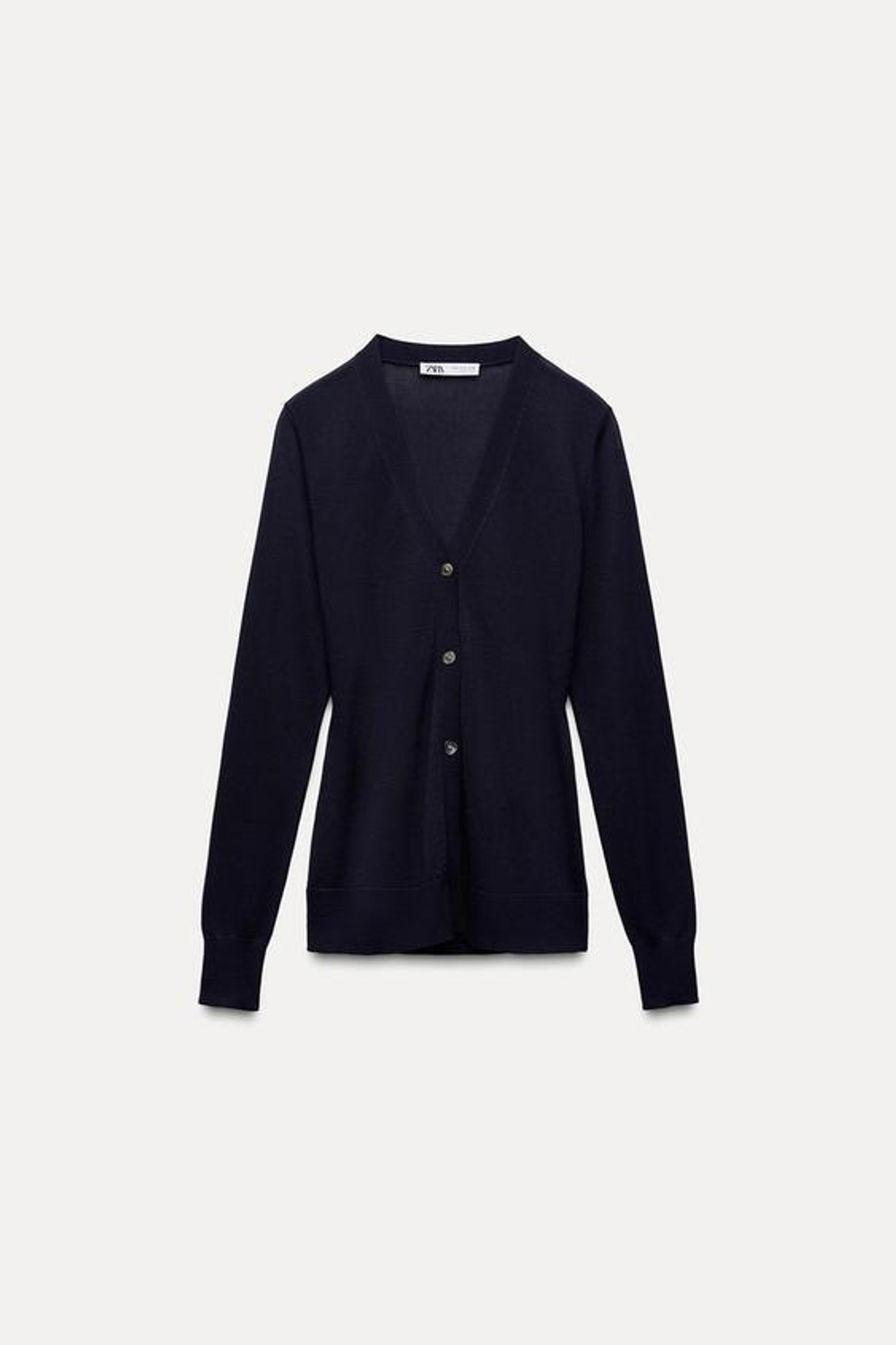 ZARA КАРДИГАН С ПУГОВИЦАМИ, МОРСКОЙ СИНИЙ