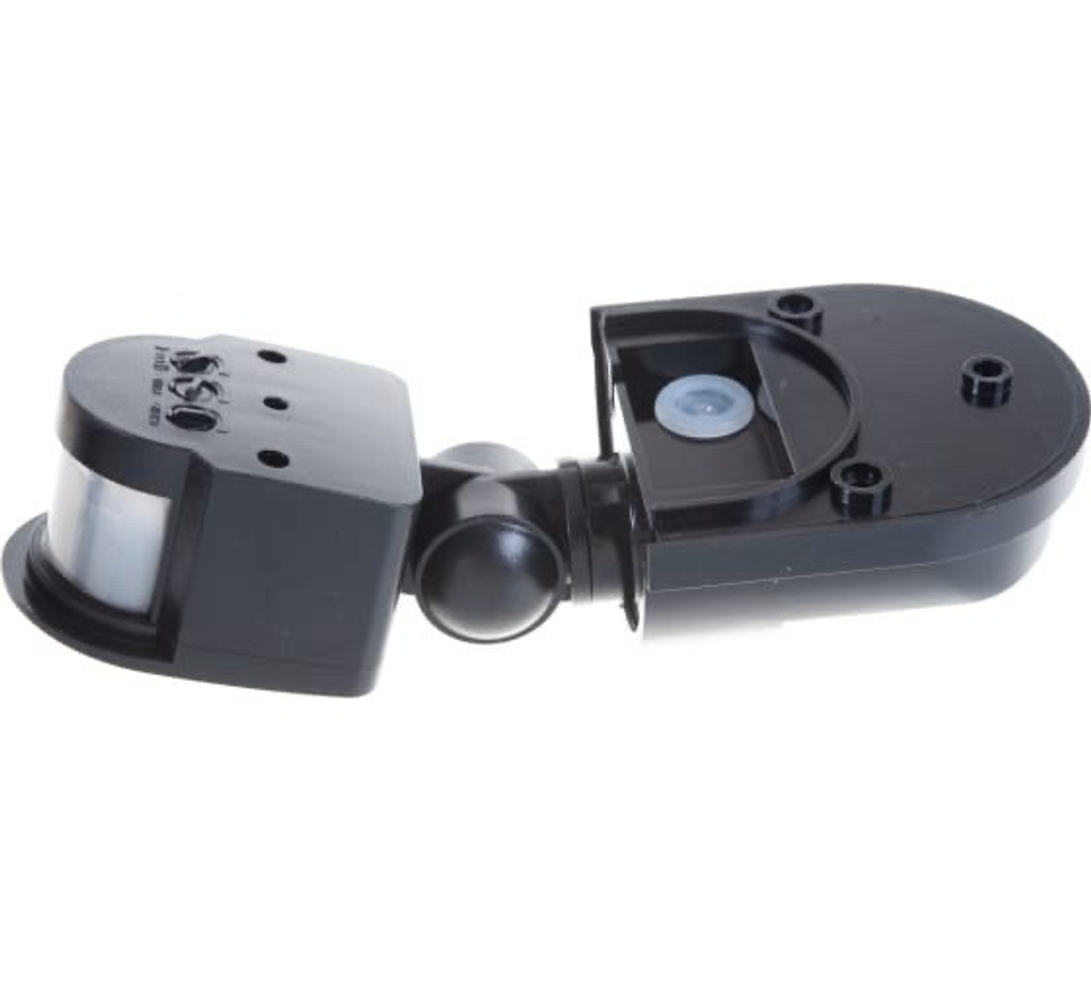 Датчик движения настенный 1200Вт 12м IP44 черный NS-IRM04-BL Navigator 71966