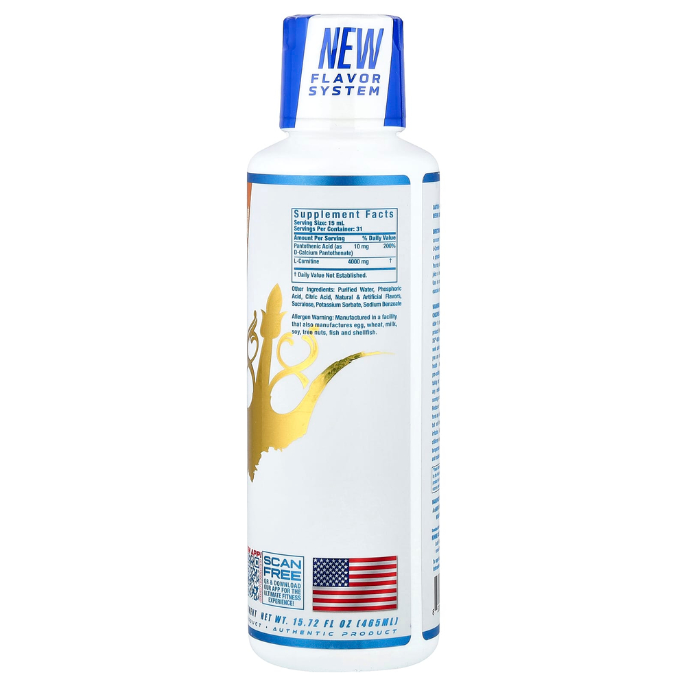 Ronnie Coleman, L-карнитин RS™ 4000, апельсиновый крем, 465 мл (15,72 жидк. унции)