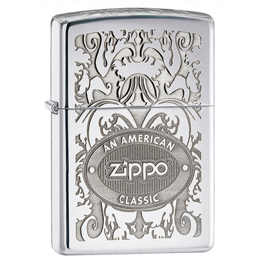 Зажигалка Zippo Crown Stamp с покрытием High Polish Chrome