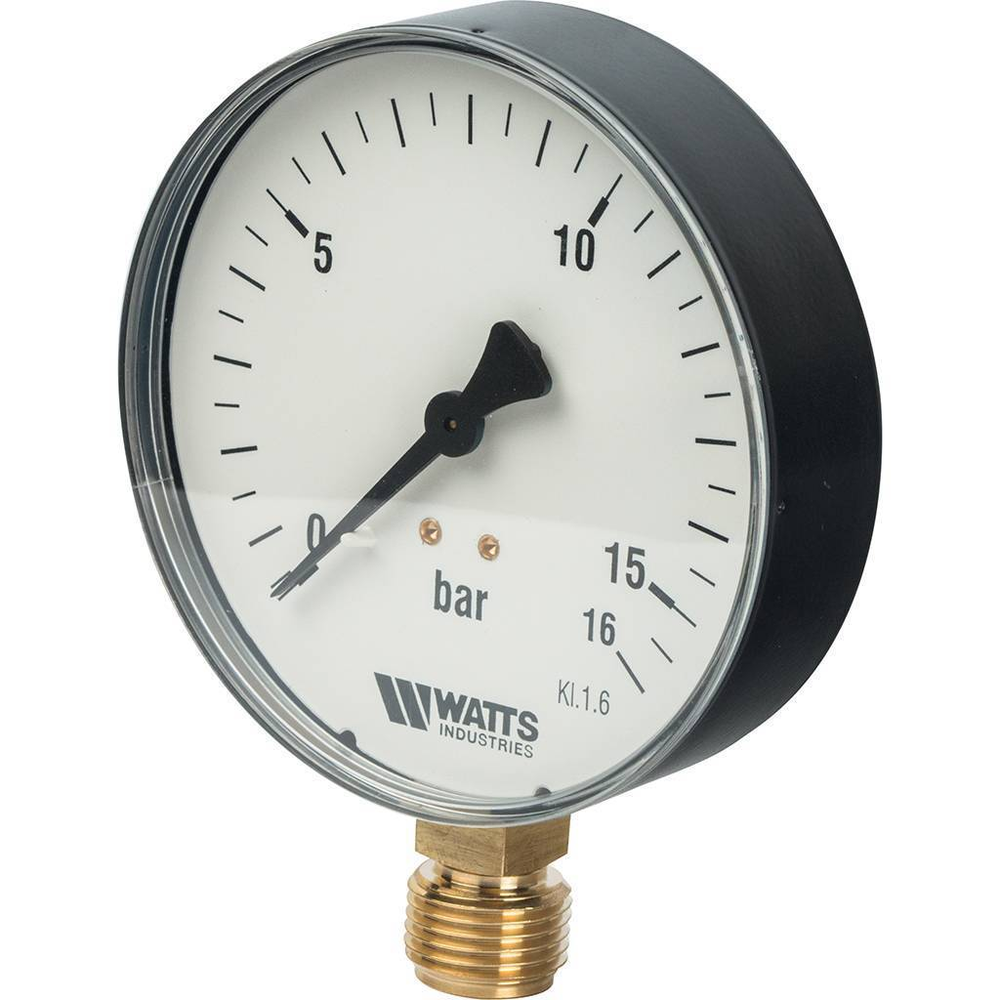 Манометр радиальный WATTS 16 бар 1/2" D 100 (мод.F+R 200 )