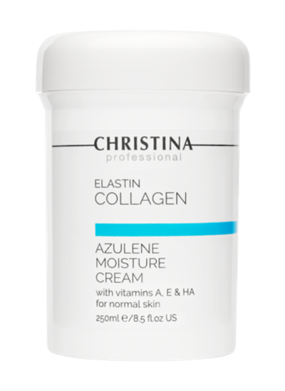 ELASTIN COLLAGEN Azulene Moisture Cream with Vitamins A, E & HA for normal skin