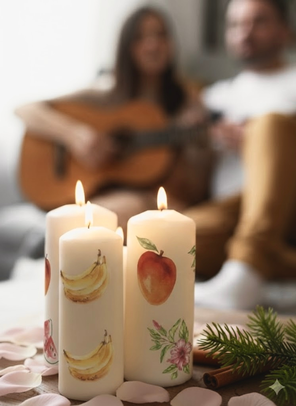 Трансфер переводной - декаль для свечей и гипса фрукты, ягоды 001