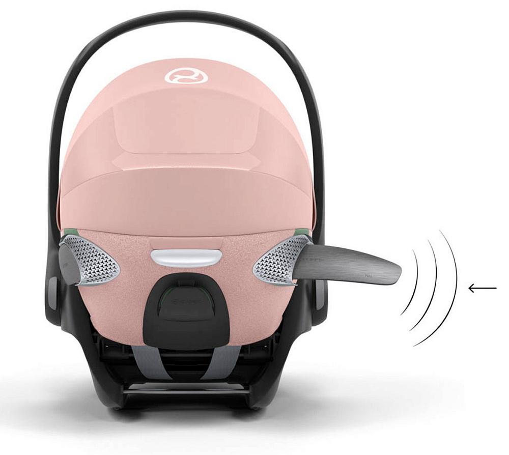 Коляска Cybex Priam IV Matt Black complete Cloud T Peach Pink Plus Base T 3 в 1 Off White