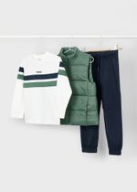 лонгслив с жилеткой и брюками