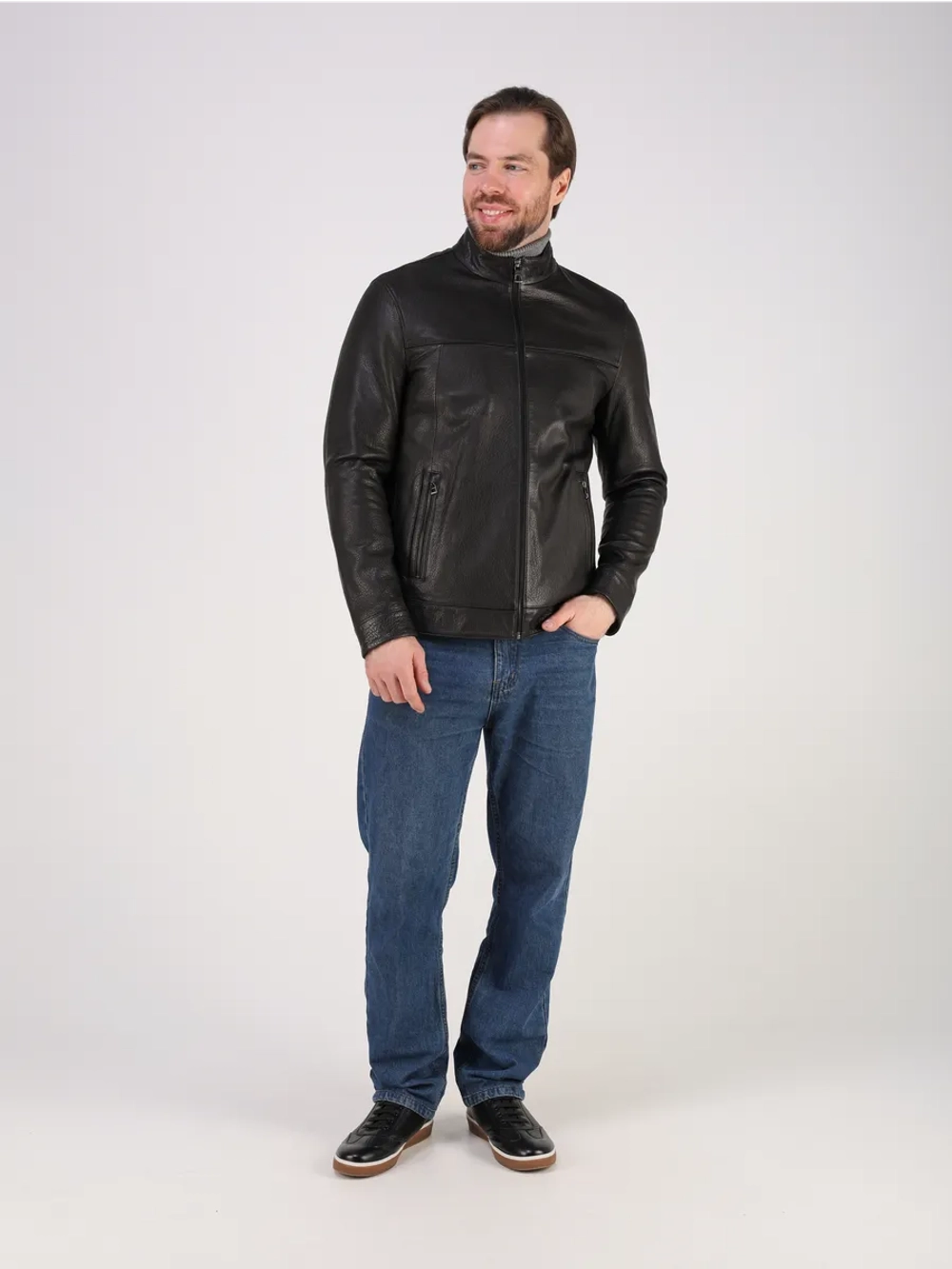 Кожаная куртка демисезонная натуральная