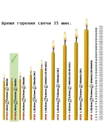 Свечи восковые оранжевые №120 20 штук в наборе