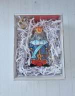 Мышиный король ёлочная игрушка из фарфора
