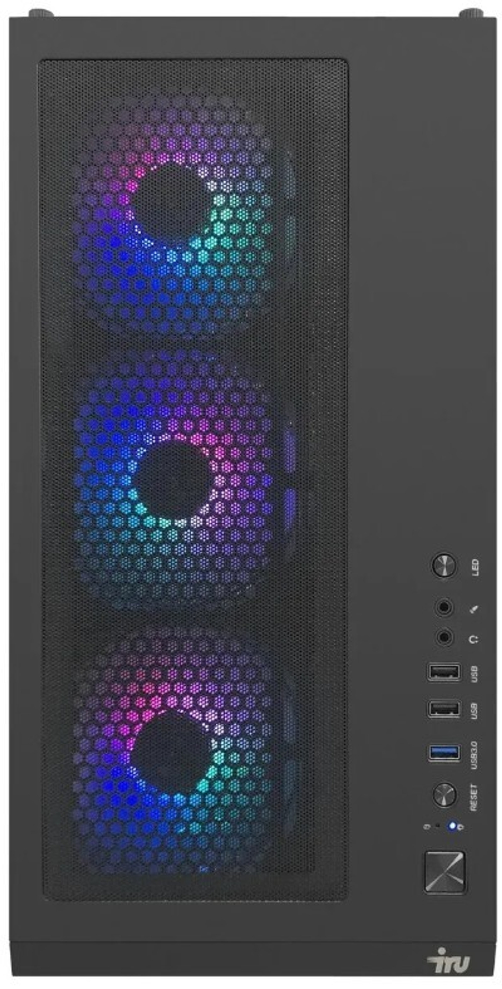 Системный блок iRu Game 710Z7GP Intel Core i7, 64 ГБ, 1 Тб, nVidia GeForce RTX 4060Ti,  ОС Не установлена