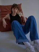 Майка One Two Tank Top черная