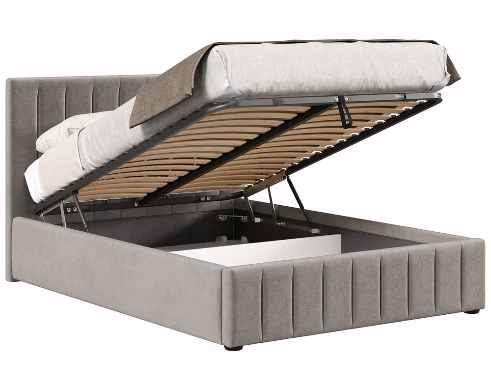 Кровать с подъёмным механизмом 1400 Верона, пепел