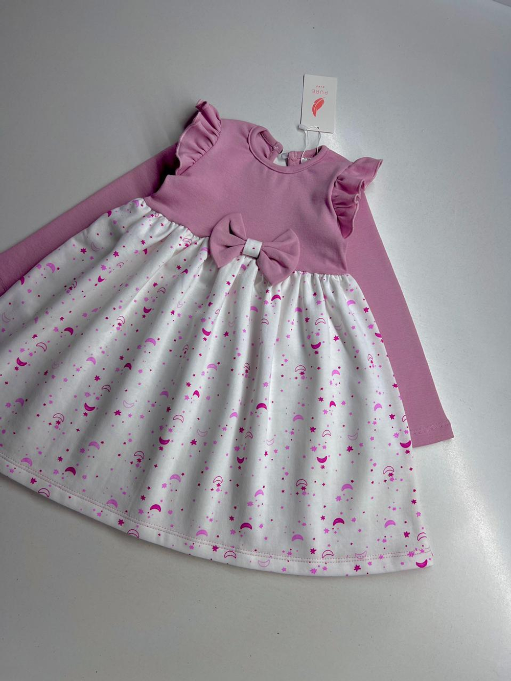 Пудровая роза - платье для девочек 2 600 тг./шт. (оптом - цена за 5 размеров)