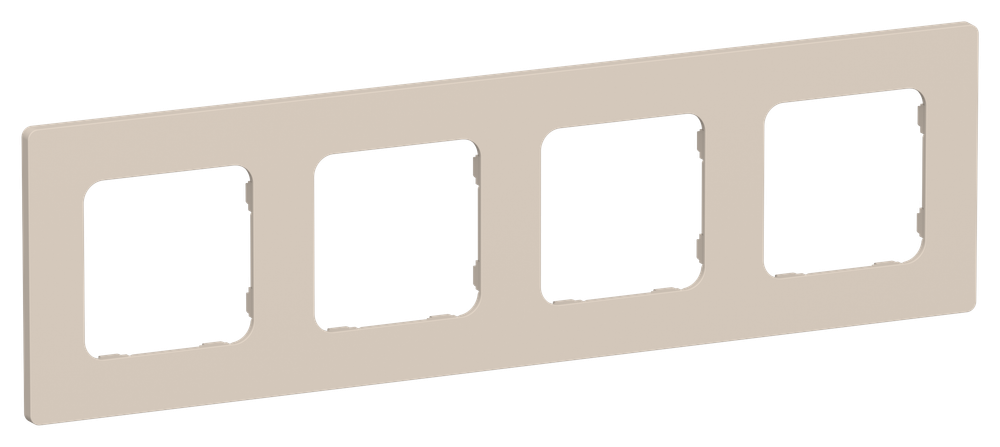 FLITE Рамка 4-местная РУ-4-К-ФлЛ льняной IEK