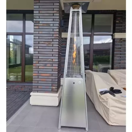 Уличный газовый обогреватель WWT 13I Stainless steel mini 1.8m + Чехол