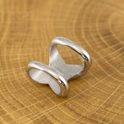 Бусина для кожаного шнура ПЕРЕПЛЁТ, нержавеющая сталь