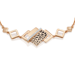 Браслет с принтом «Леопард» из красного золота c фианитами и эмалью Артикул: 05-0801-00-401-1110