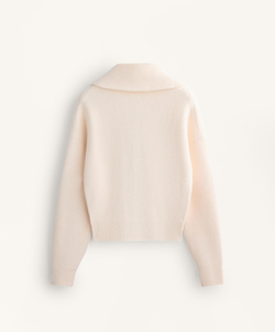 Oysho Куртка вязаная с высоким воротником, экрю