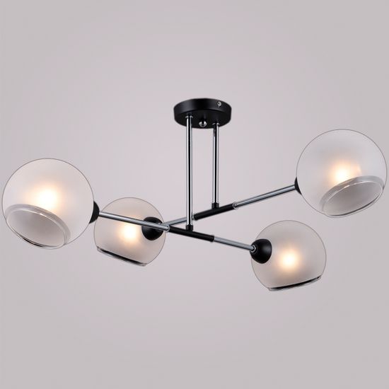 Люстра потолочная ILLUMICO E14 IL9900-4CSQ-79 CR BK