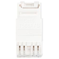 Люки ЭРА ОФИС 18-8002-01 Коннектор RJ45 CAT6 UTP Keystone, цвет белый