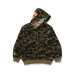 A Bathing Ape X Clot Camo Shark Full Zip Худи