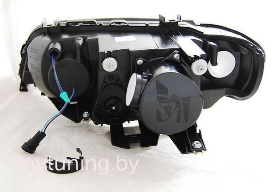 Передние фары ccfl angel eyes black XENON для BMW X5 E53