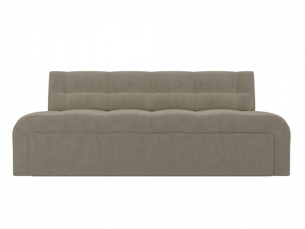 Диван кухонный прямой Люксор, Бежевый, Микровельвет, 28585